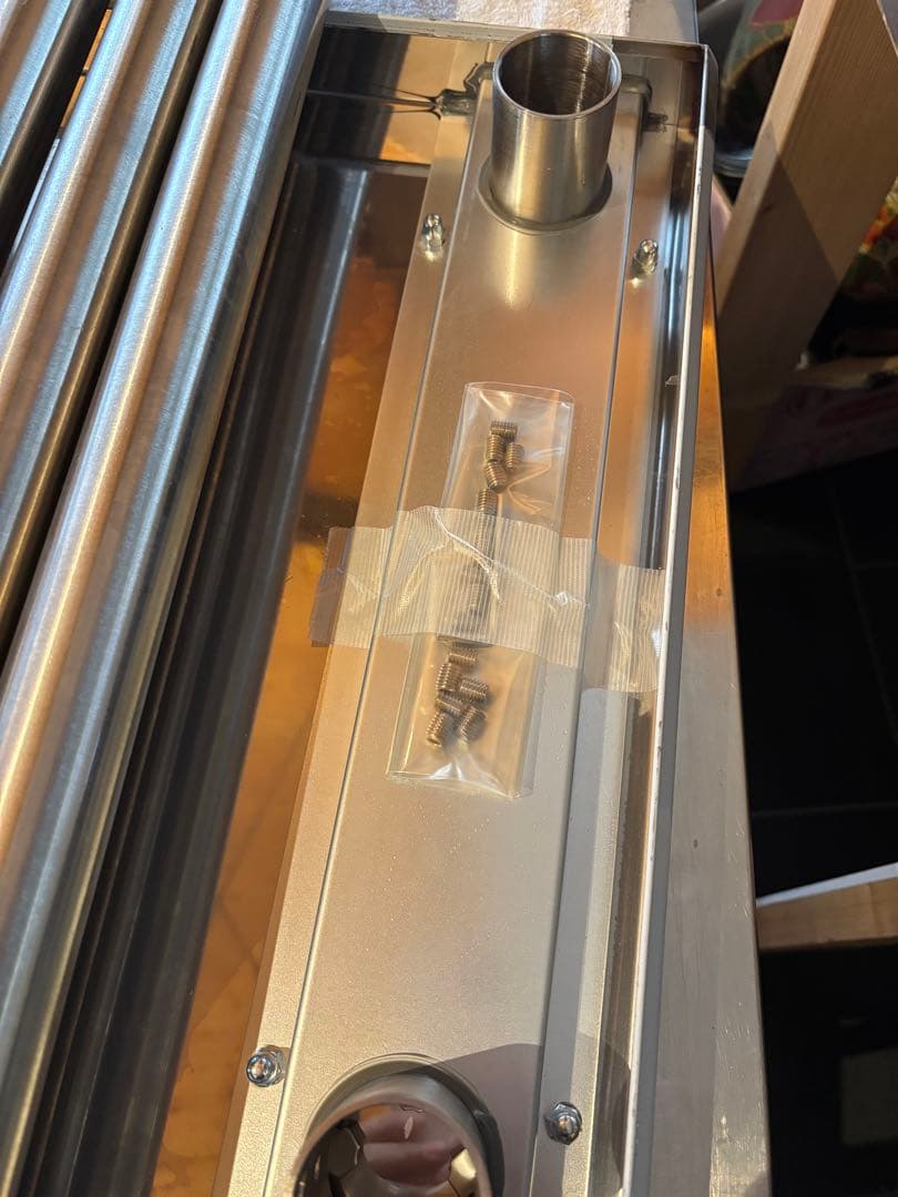 【2台セット】　オーブン台　電子レンジ台　ステンレス製　調理台　業務用