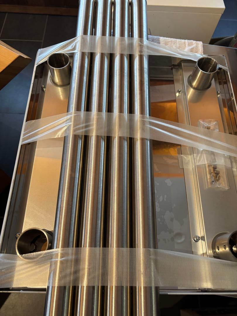 【2台セット】　オーブン台　電子レンジ台　ステンレス製　調理台　業務用