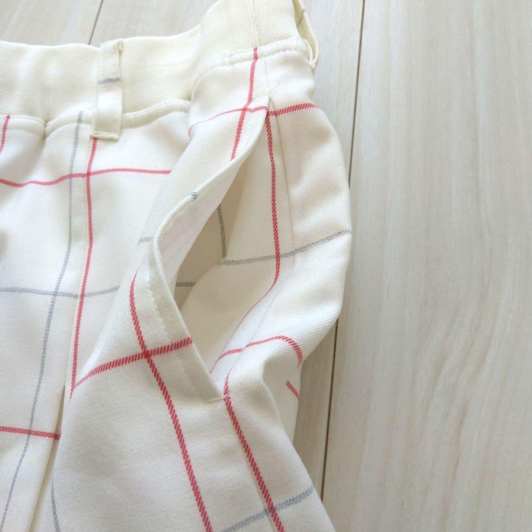 23区ゴルフニットスカート上下セットレディースゴルフウェアピンクチェック美品秋冬