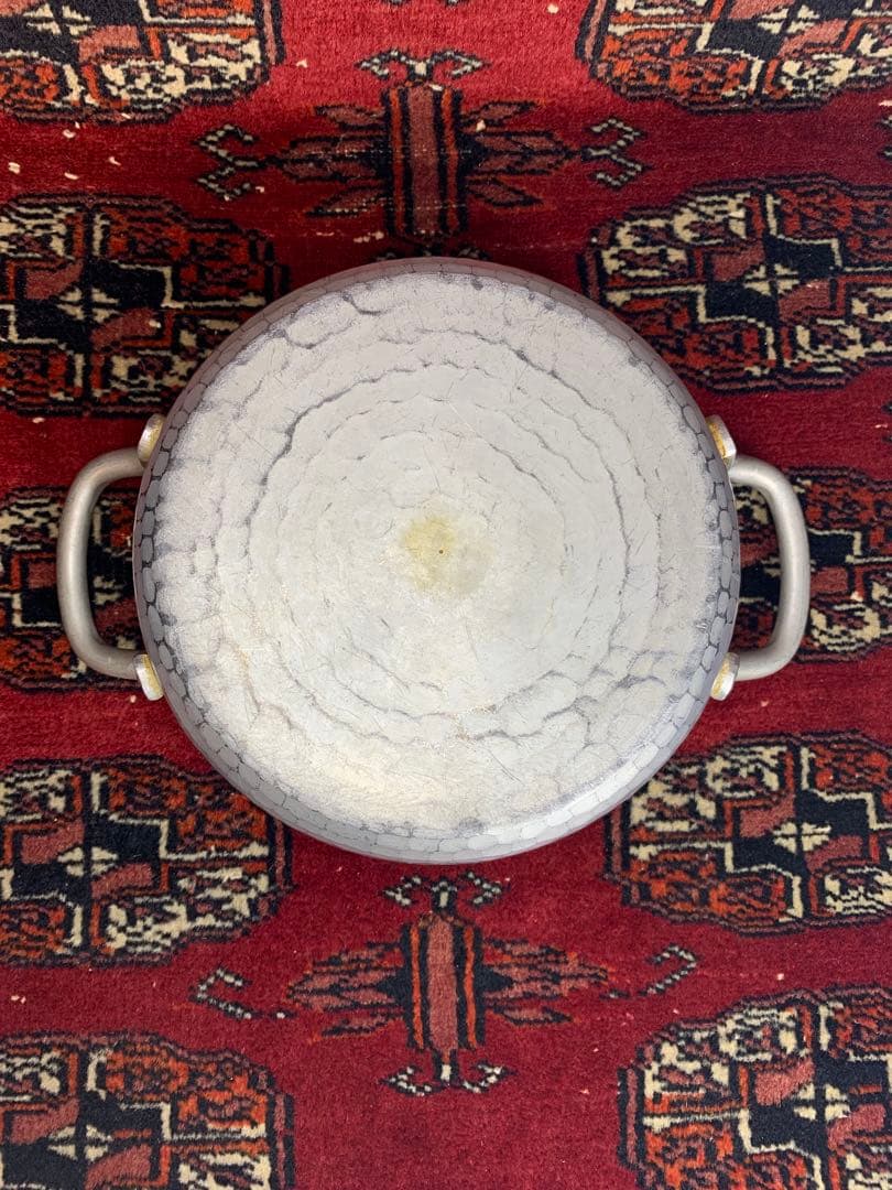 銘品アルミ鍋❗️京都 有次 アルミ両手打ち出し鍋 手作り 廃盤