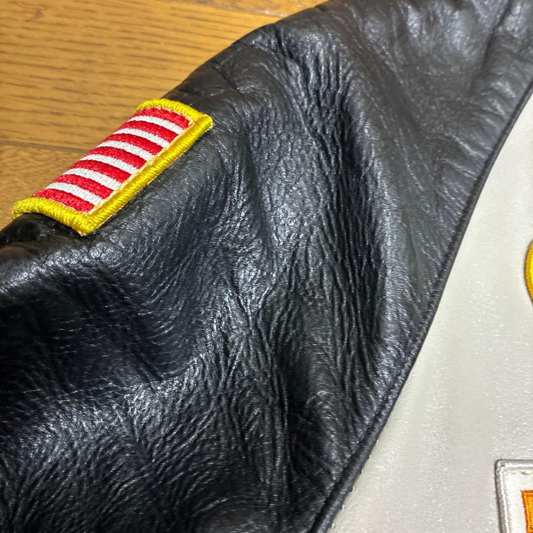 フ*ョ様 VANSON TJP レザージャケット ライダース　パッチ付 グレーU