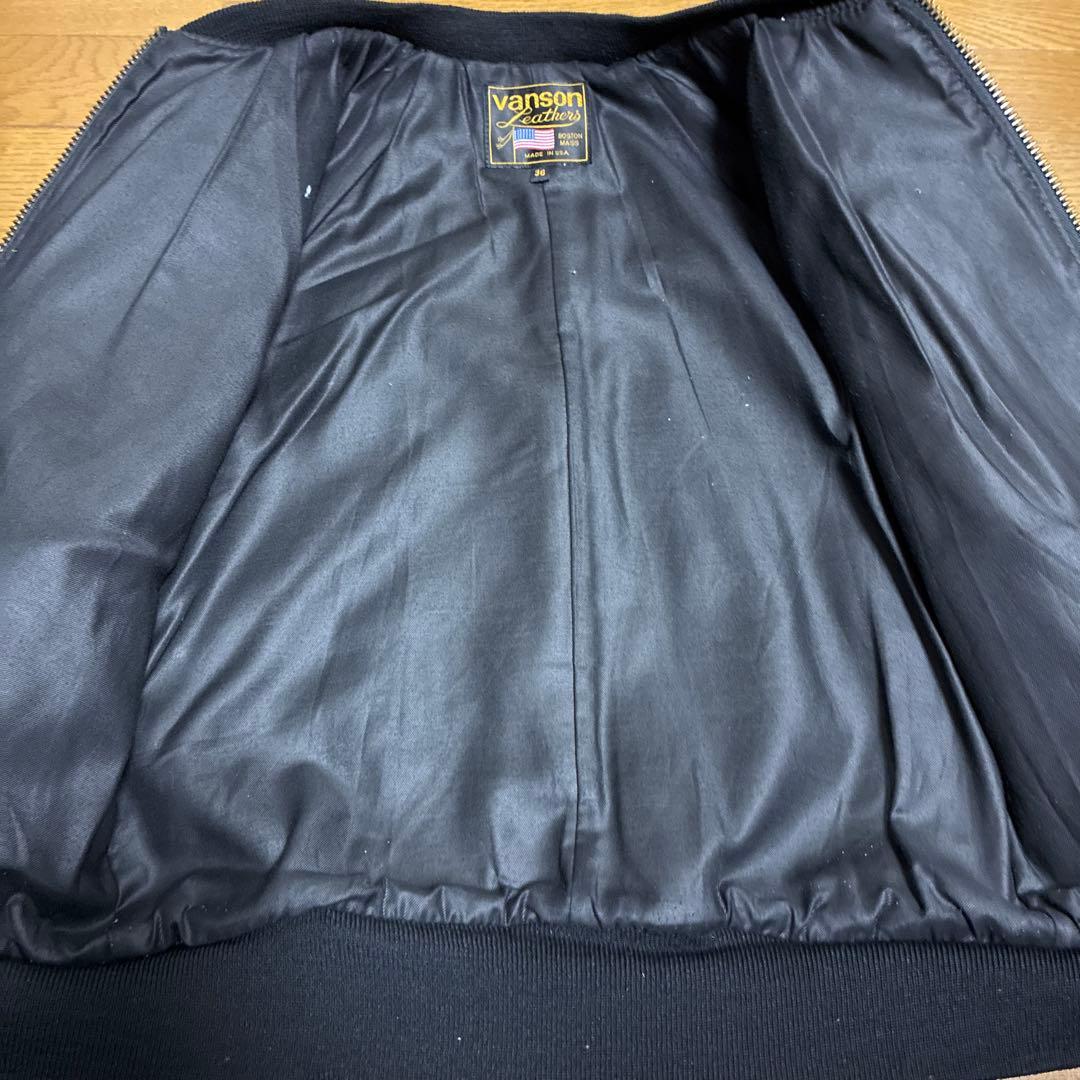 フ*ョ様 VANSON TJP レザージャケット ライダース　パッチ付 グレーU