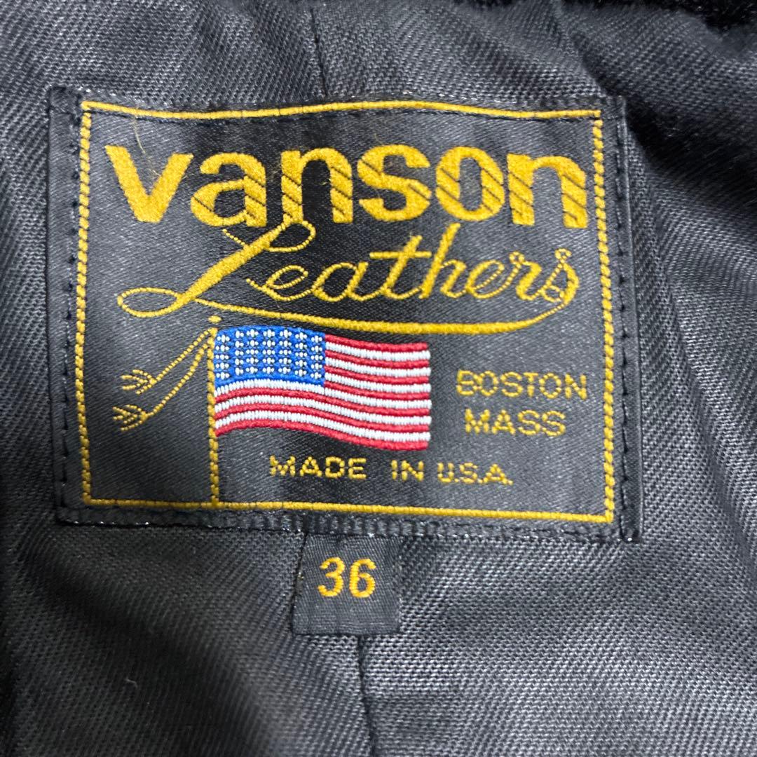 フ*ョ様 VANSON TJP レザージャケット ライダース　パッチ付 グレーU