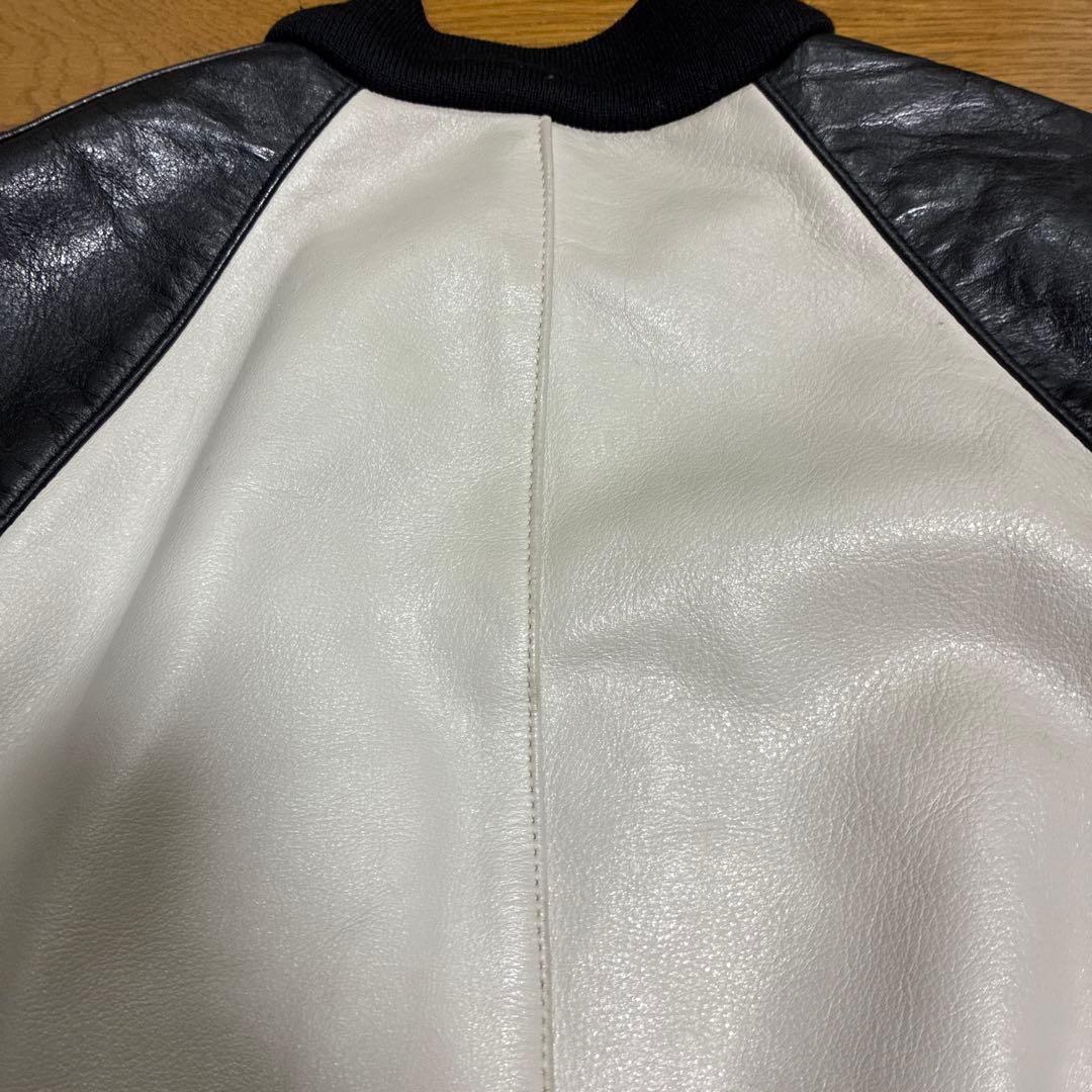 フ*ョ様 VANSON TJP レザージャケット ライダース　パッチ付 グレーU