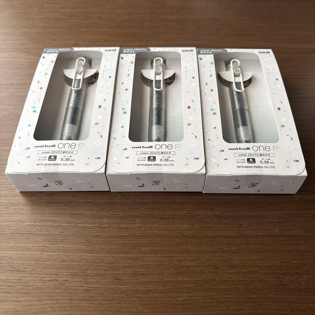 【新品未開封】uni-ball one P いろがみ ZENTO替芯付き　３箱