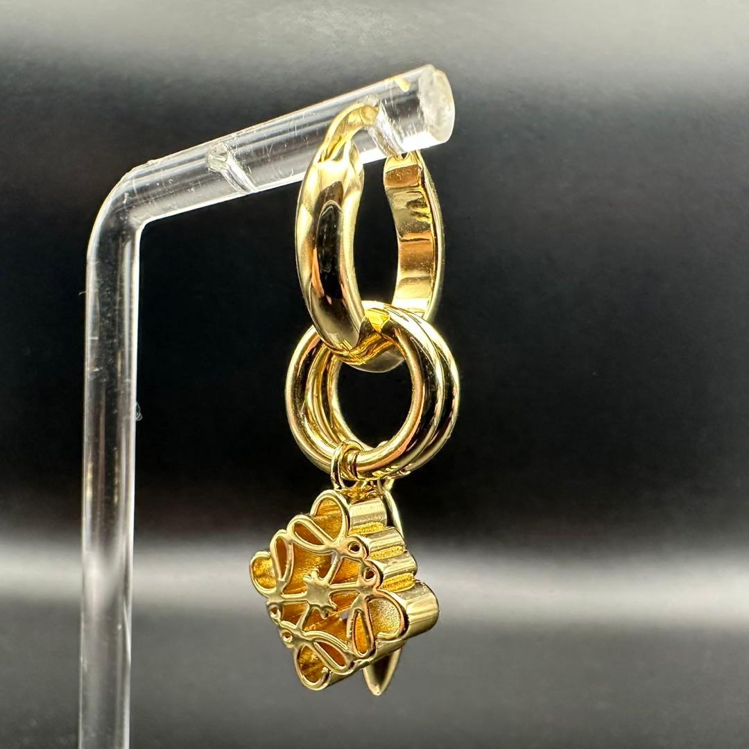 極美品✨　LOEWE　ロエベ　ピアス　ロゴ　希少　刻印　1402
