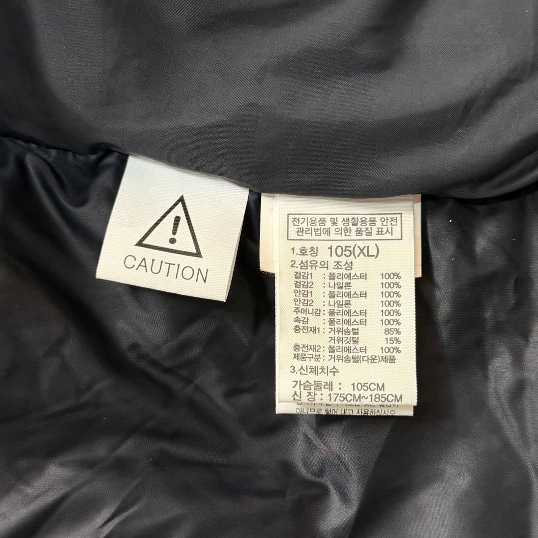 17106✨ノースフェイス 迷彩 ビッグロゴ ダウンベスト ヌプシ XL メンズ