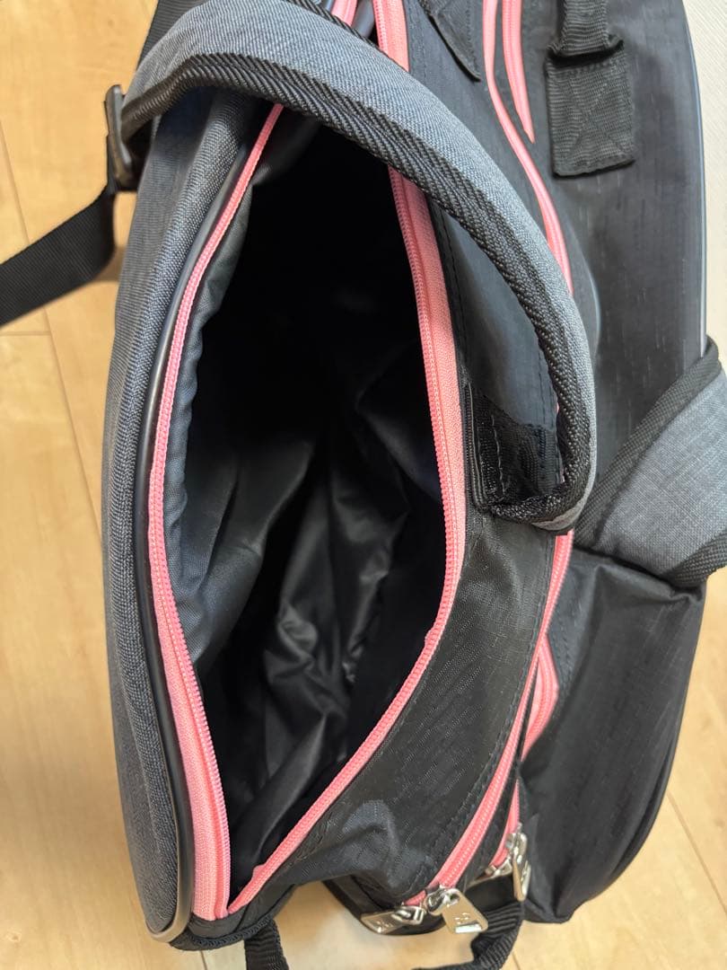 YONEX ラケットバッグ 　BAG2132R　 黒/ライトピンク　美品　6本用