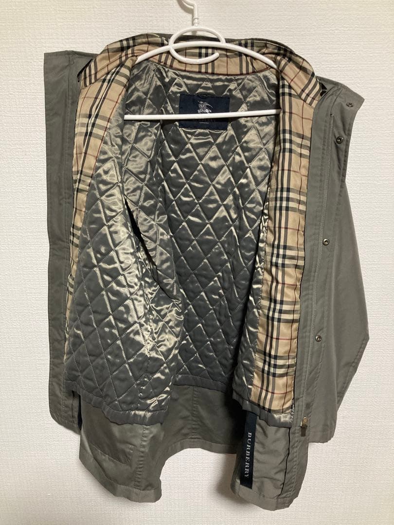 バーバリー　BURBERRYLONDON中綿コート ノバチェック ライナー付 L