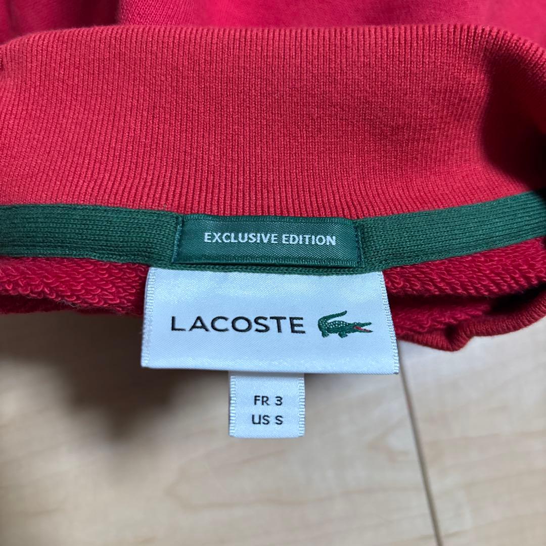 LACOSTE × BEAMS 別注 モックネックスウェット 日本製 ラコステ