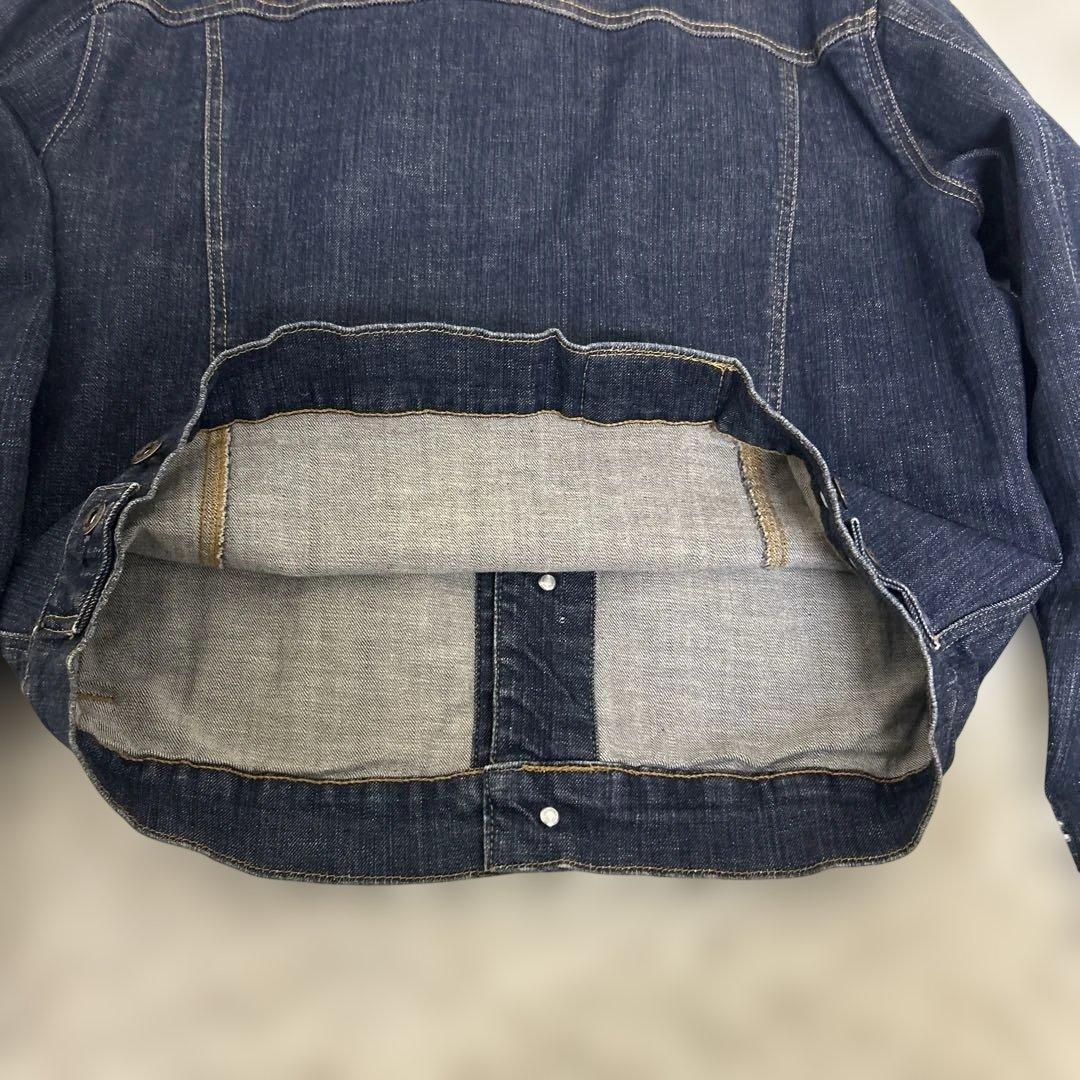 【極美品】ポロジーンズ 三角タグ デニムジャケット 濃紺　Lサイズ