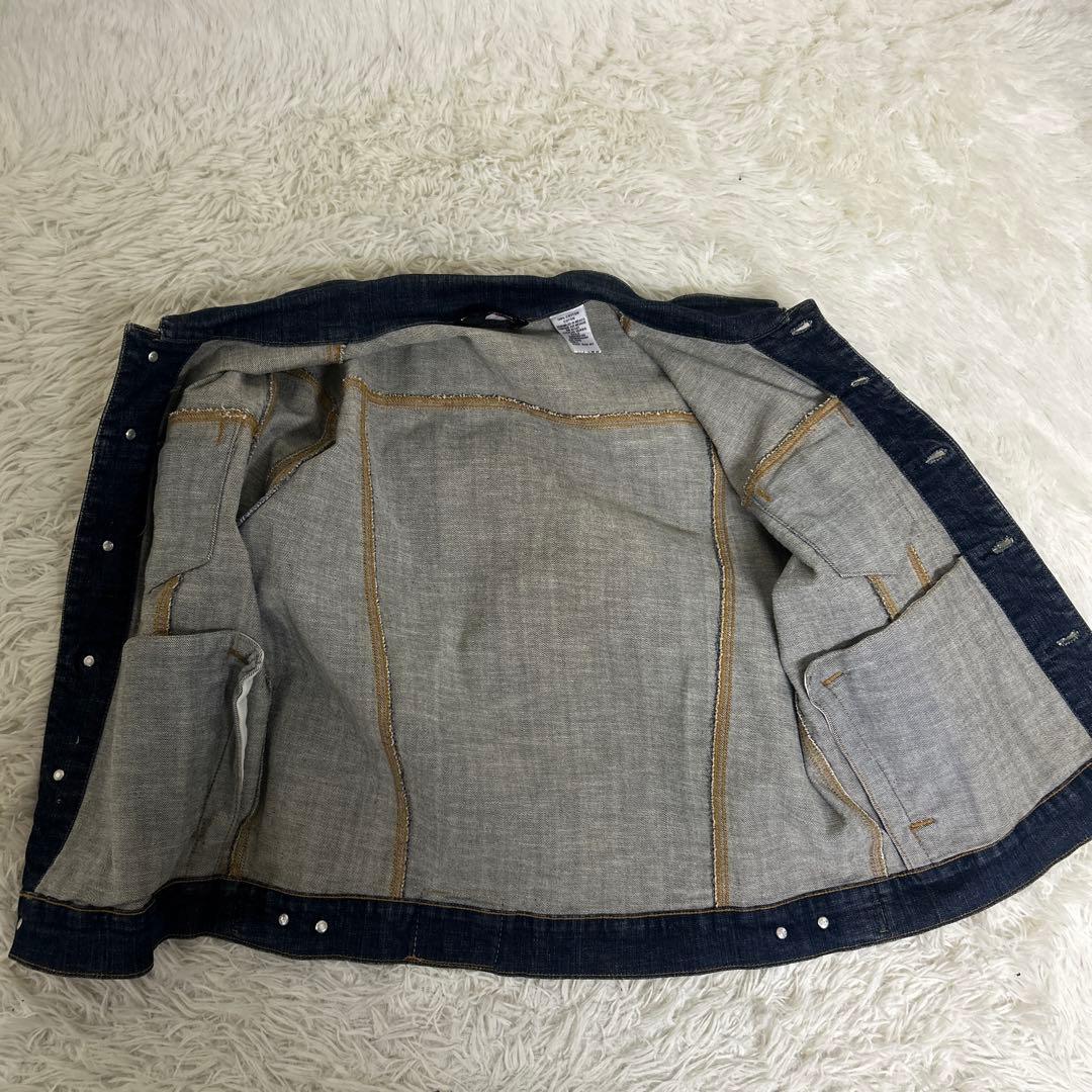 【極美品】ポロジーンズ 三角タグ デニムジャケット 濃紺　Lサイズ