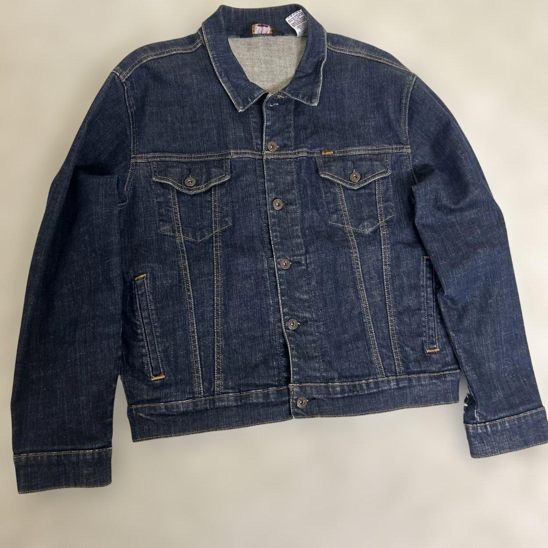【極美品】ポロジーンズ 三角タグ デニムジャケット 濃紺　Lサイズ