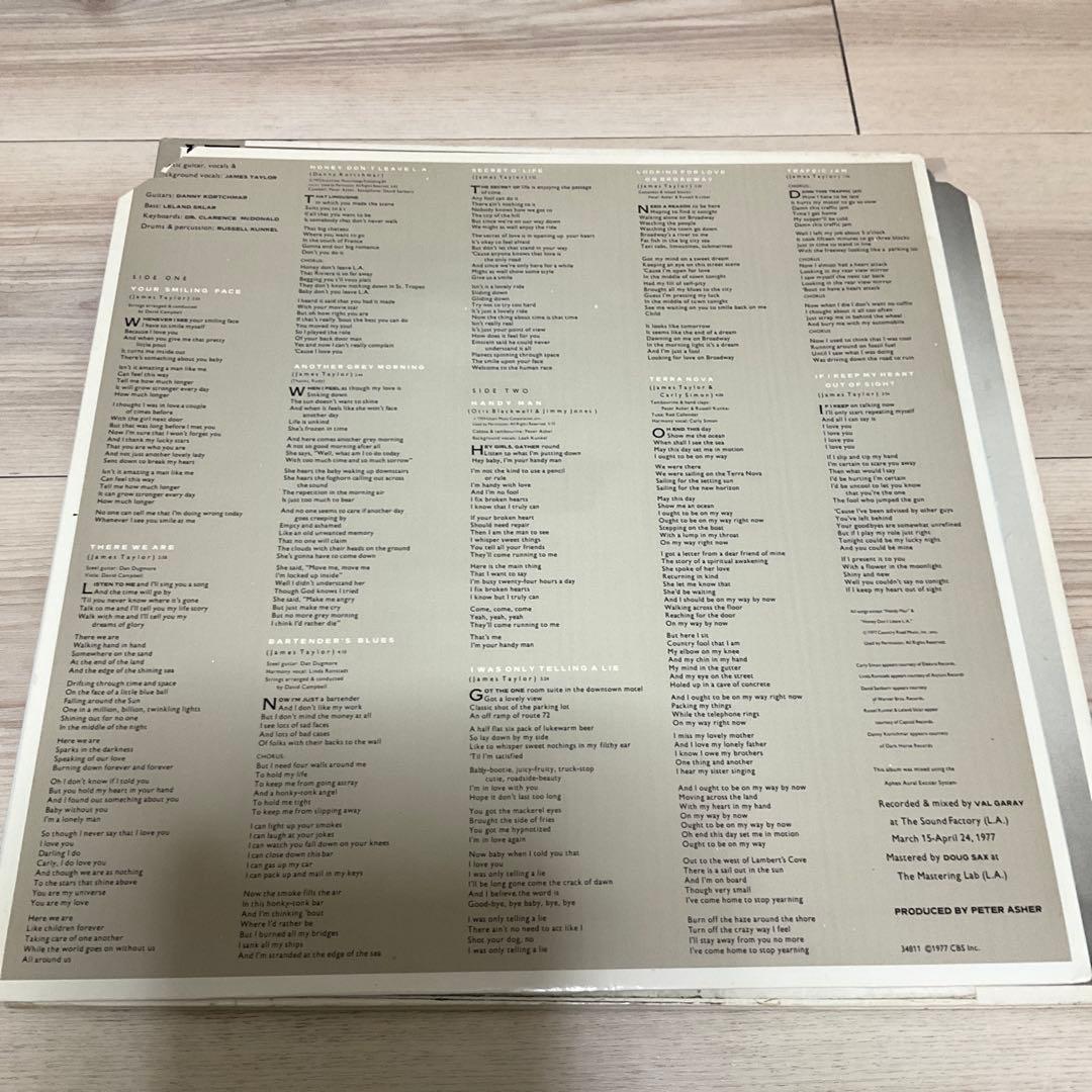 James Taylor Handy Man ジェームズテイラー　米盤レコード