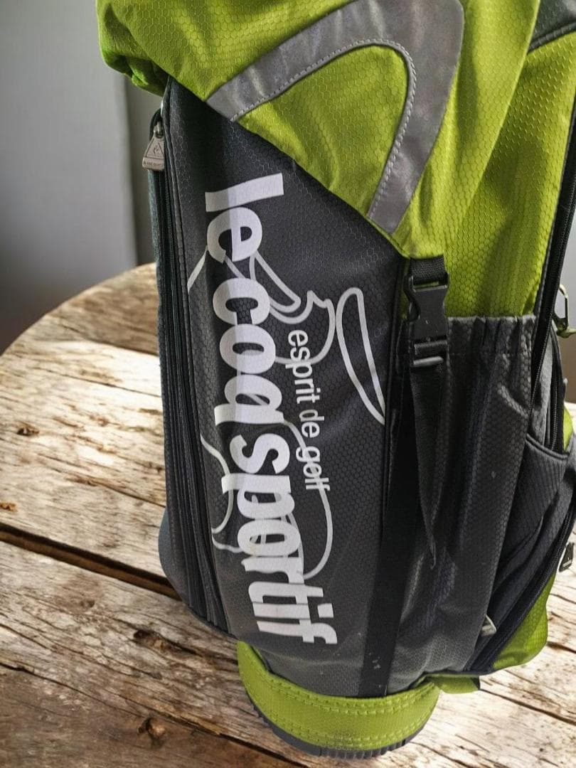 送料無料/超美品　le coq sportif ゴルフバッグ オリーブグリーン