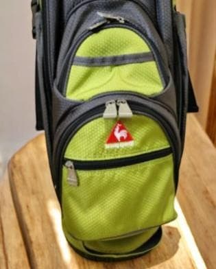 送料無料/超美品　le coq sportif ゴルフバッグ オリーブグリーン