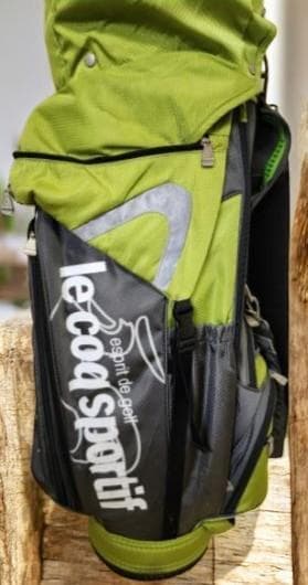 送料無料/超美品　le coq sportif ゴルフバッグ オリーブグリーン