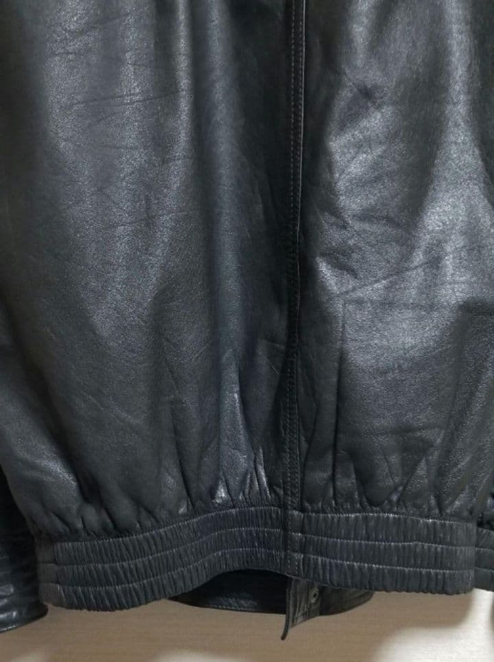 短丈　90s ヴィンテージ 本革 レザーボンバージャケット M