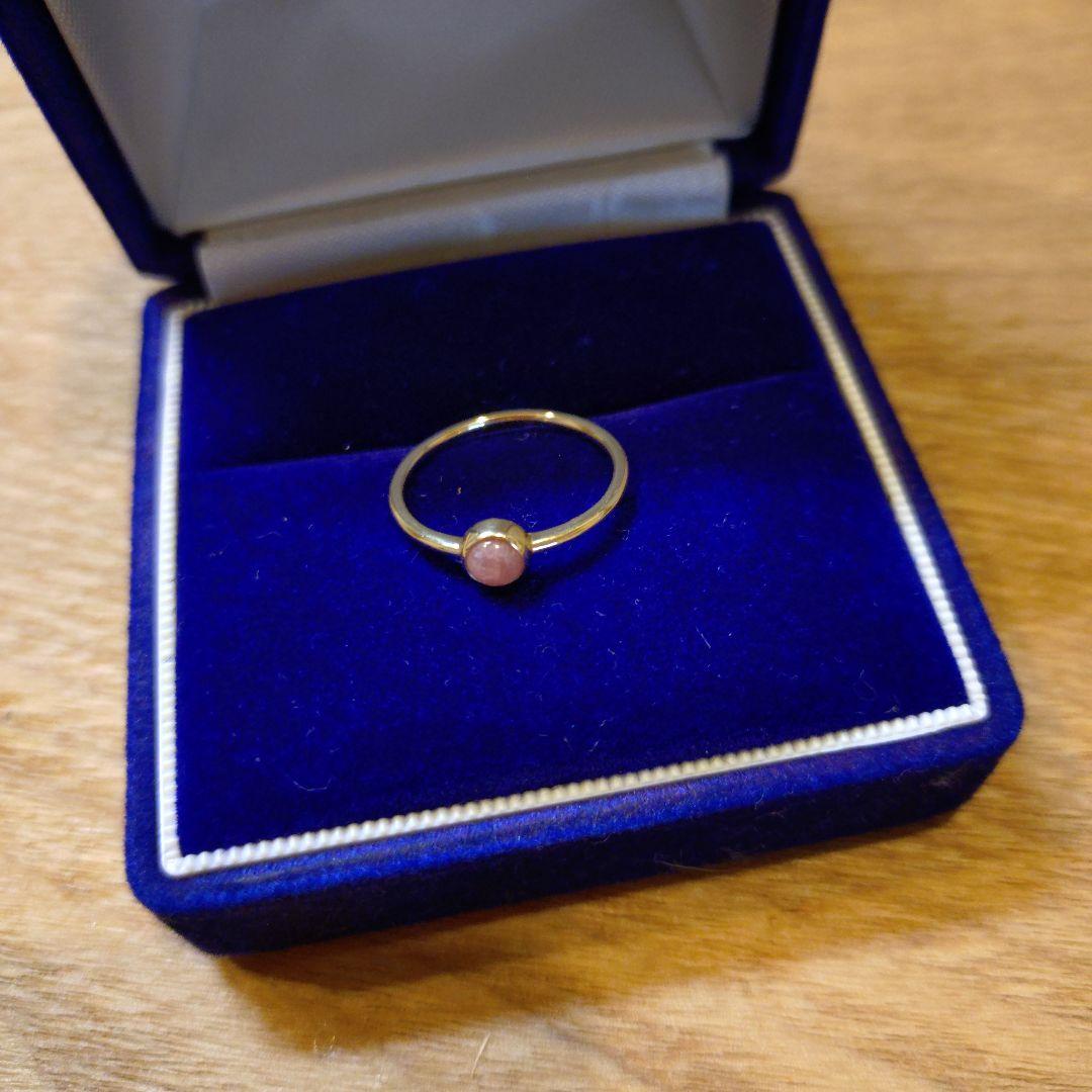 K10YG インカローズ(ロードクロサイト）リング 9号