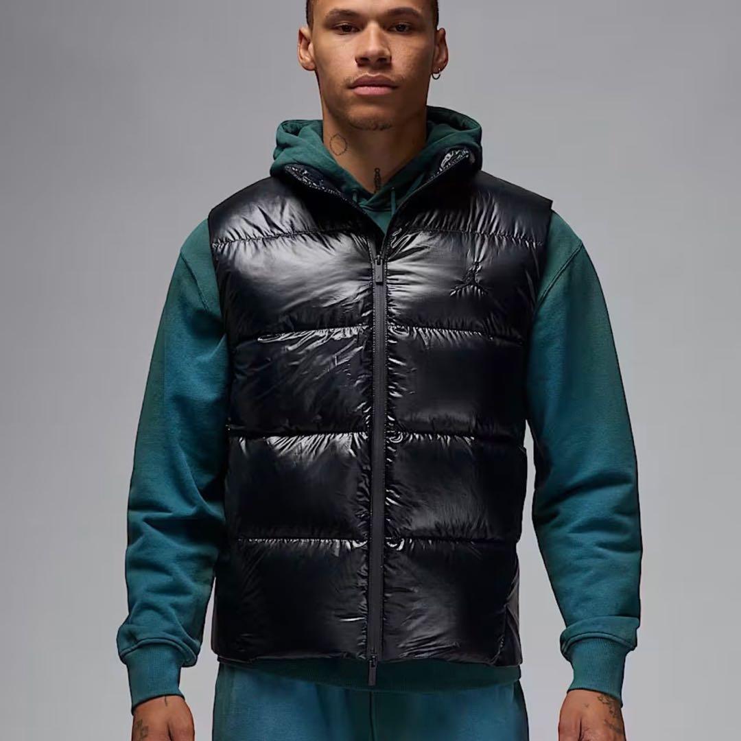 ナイキ　ジョーダン　フライト　ダウンベスト　L ブラック　　黒