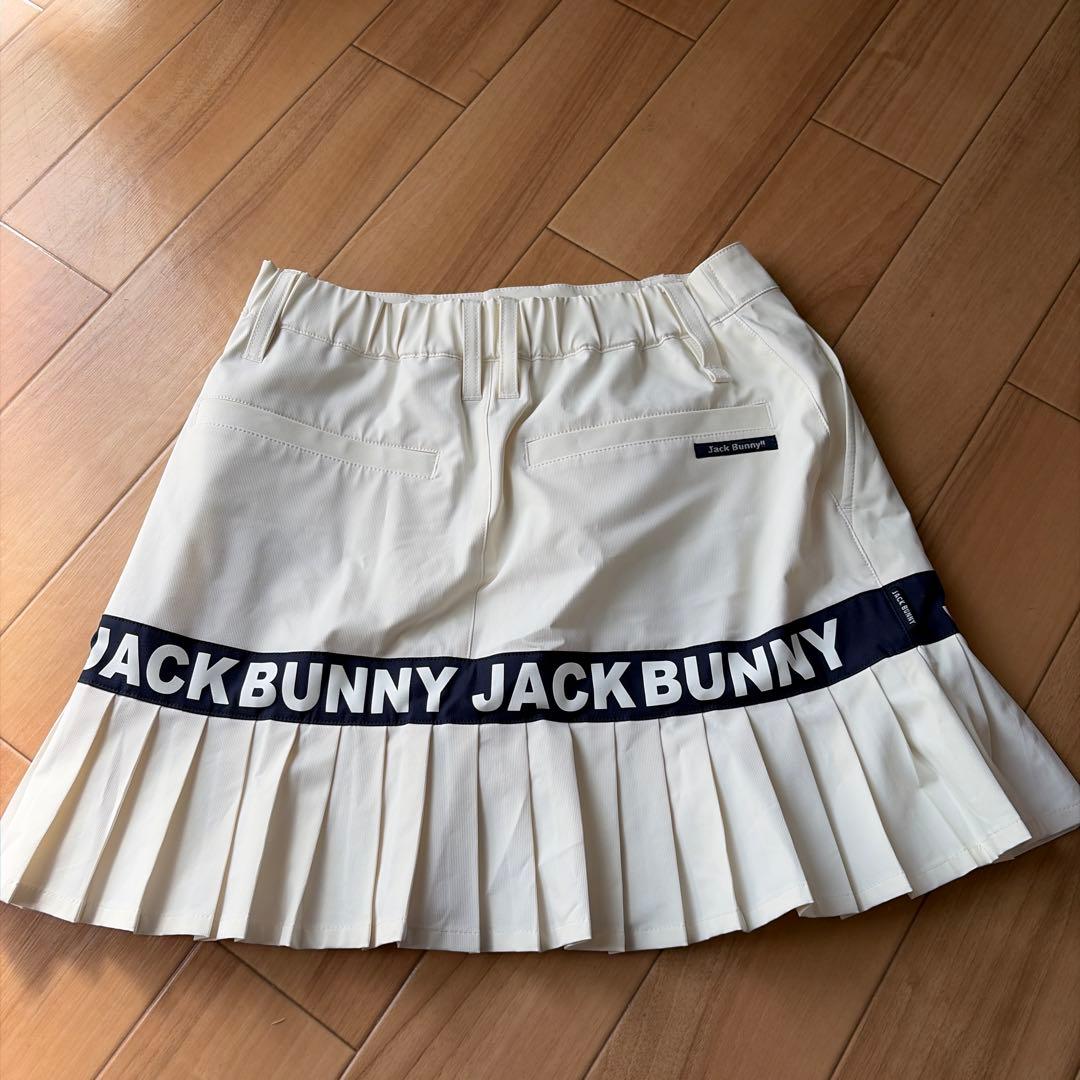 JACK BUNNY ホワイトプリーツスカート ゴルフウェア　ジャックバニー