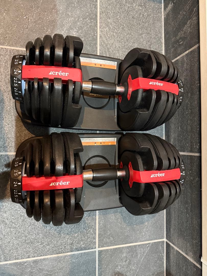 ②créer 調整可能ダンベル　24Kg