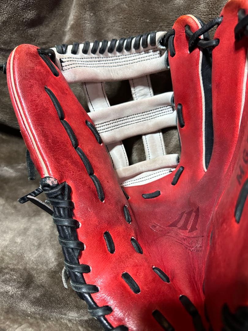 ビ*ズ様 【中古】一般軟式　外野手用　野球グローブ