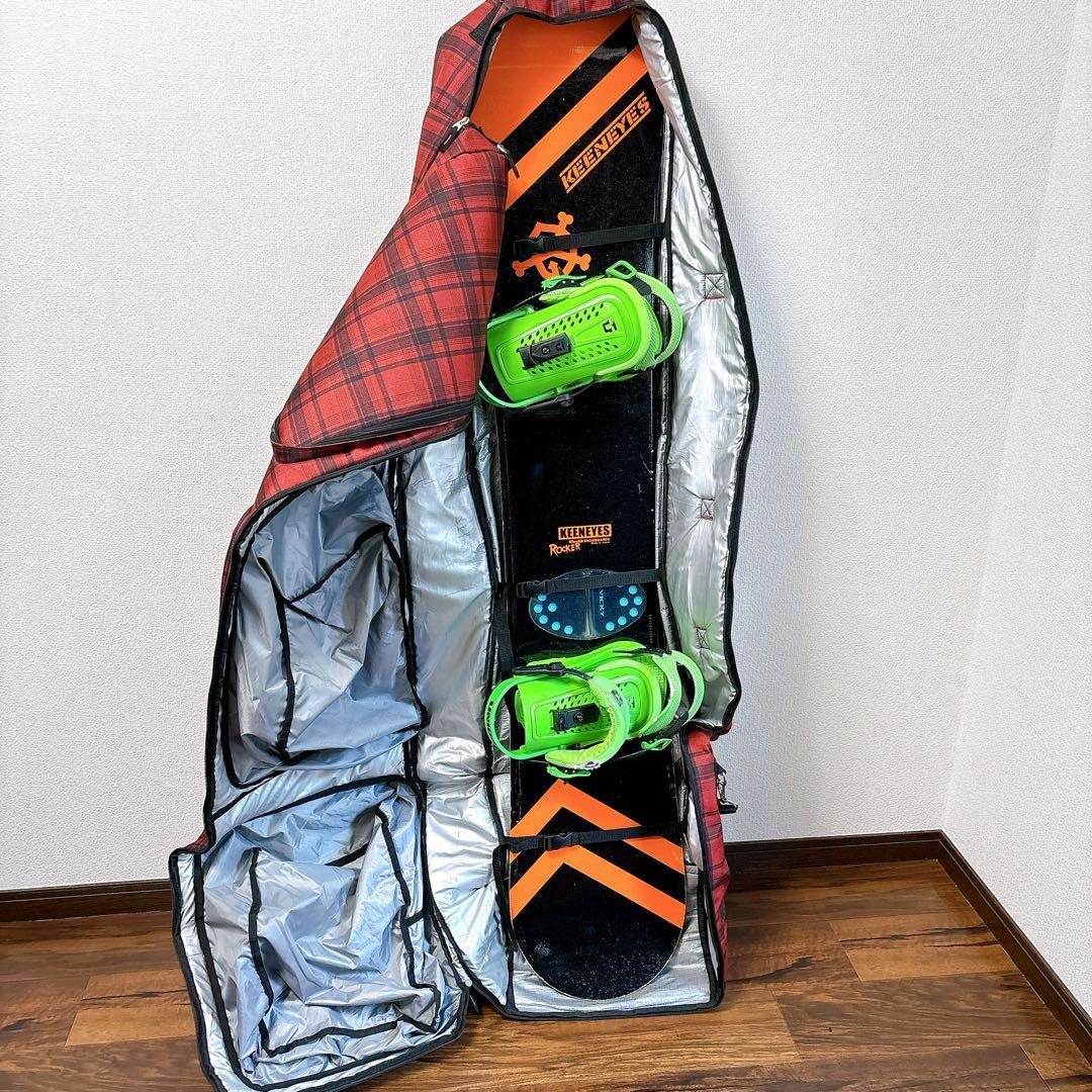 スノーボード KEENEYES 152cm UNION ML ケース付　フォース
