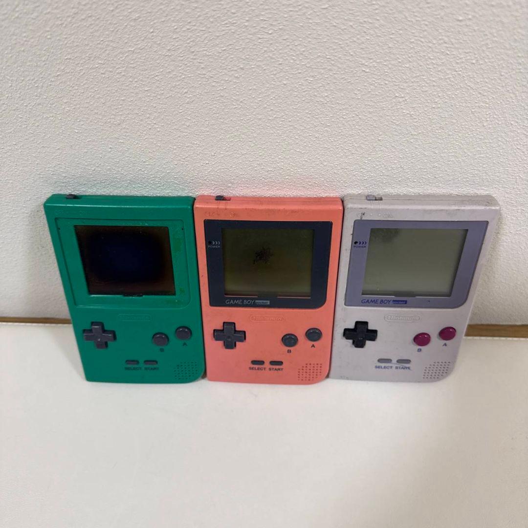 Game boy pocket 3台　ジャンク