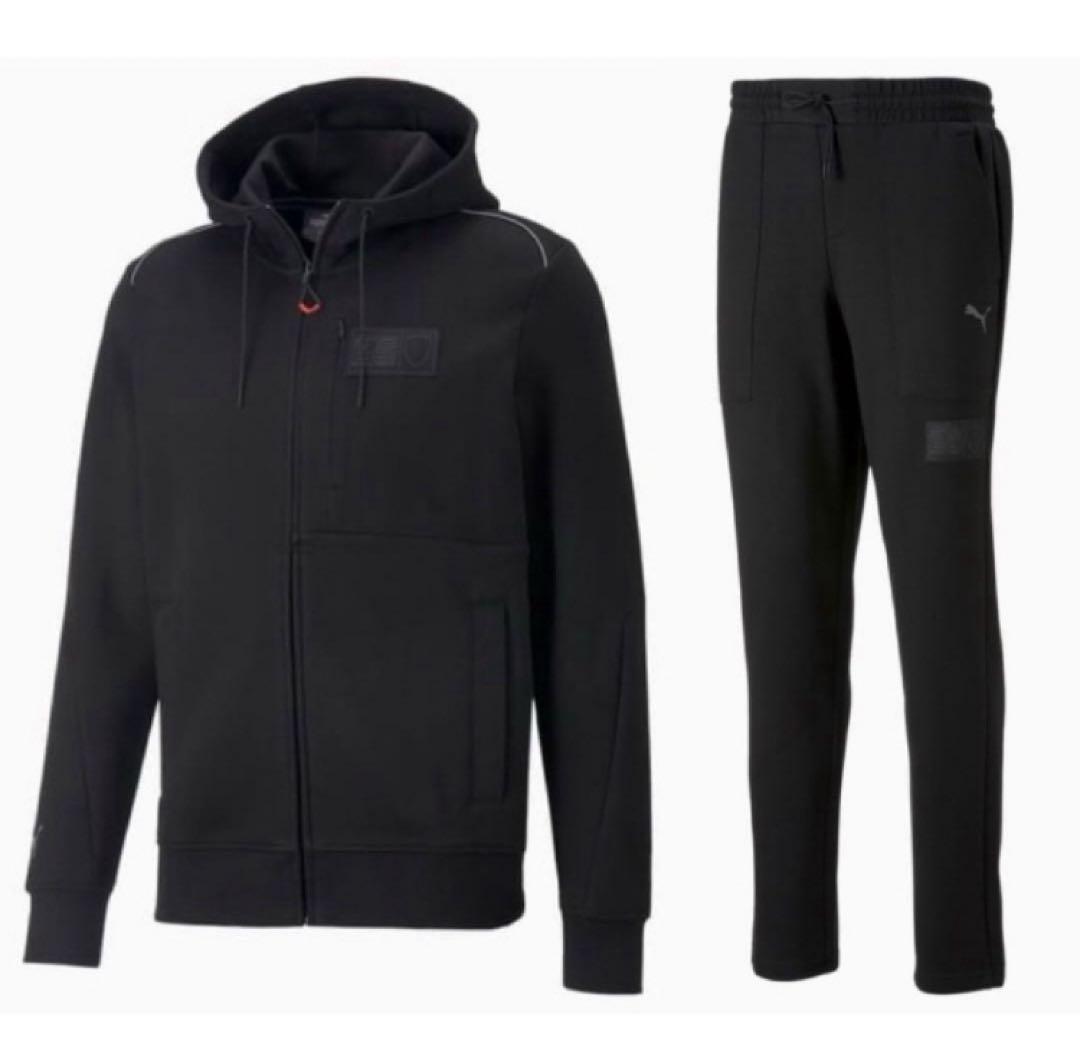 送料無料 新品 PUMA×FERRARI セットアップ L(USサイズM) 黒