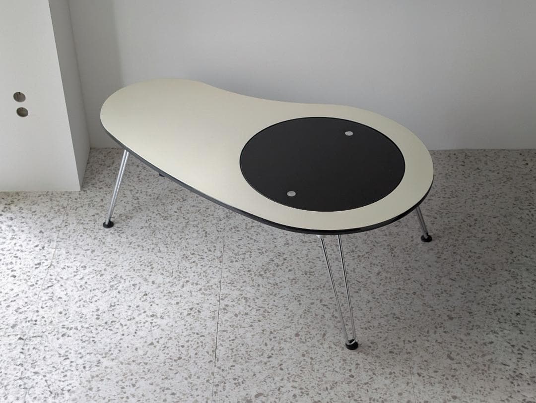 90s ビンテージ 折りたたみテーブル ビーンズ型 スペースエイジ レトロポップ