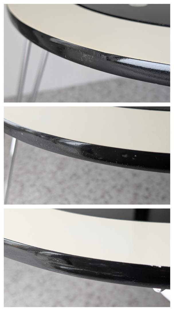 90s ビンテージ 折りたたみテーブル ビーンズ型 スペースエイジ レトロポップ