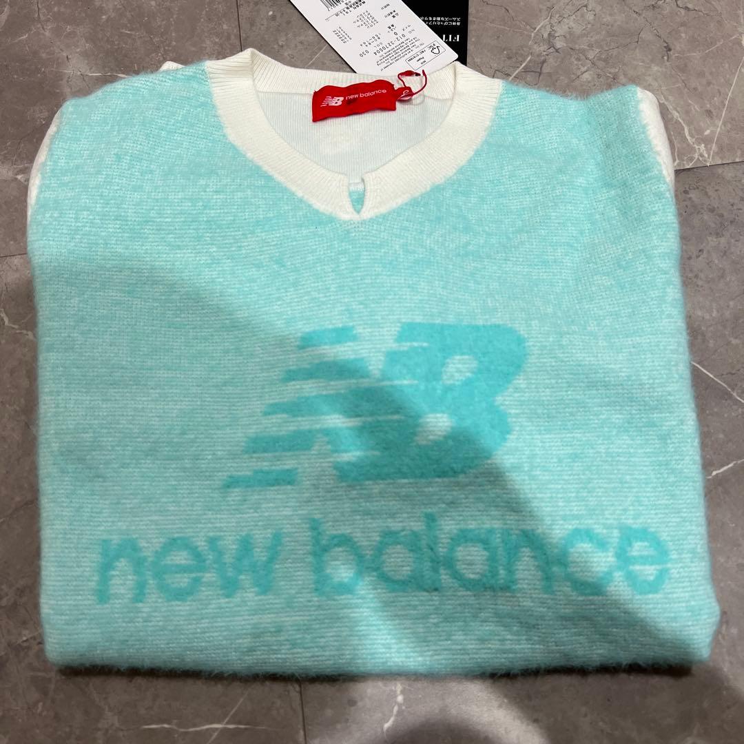 新品　ニューバランスゴルフ　ニット　セーター　ホワイト