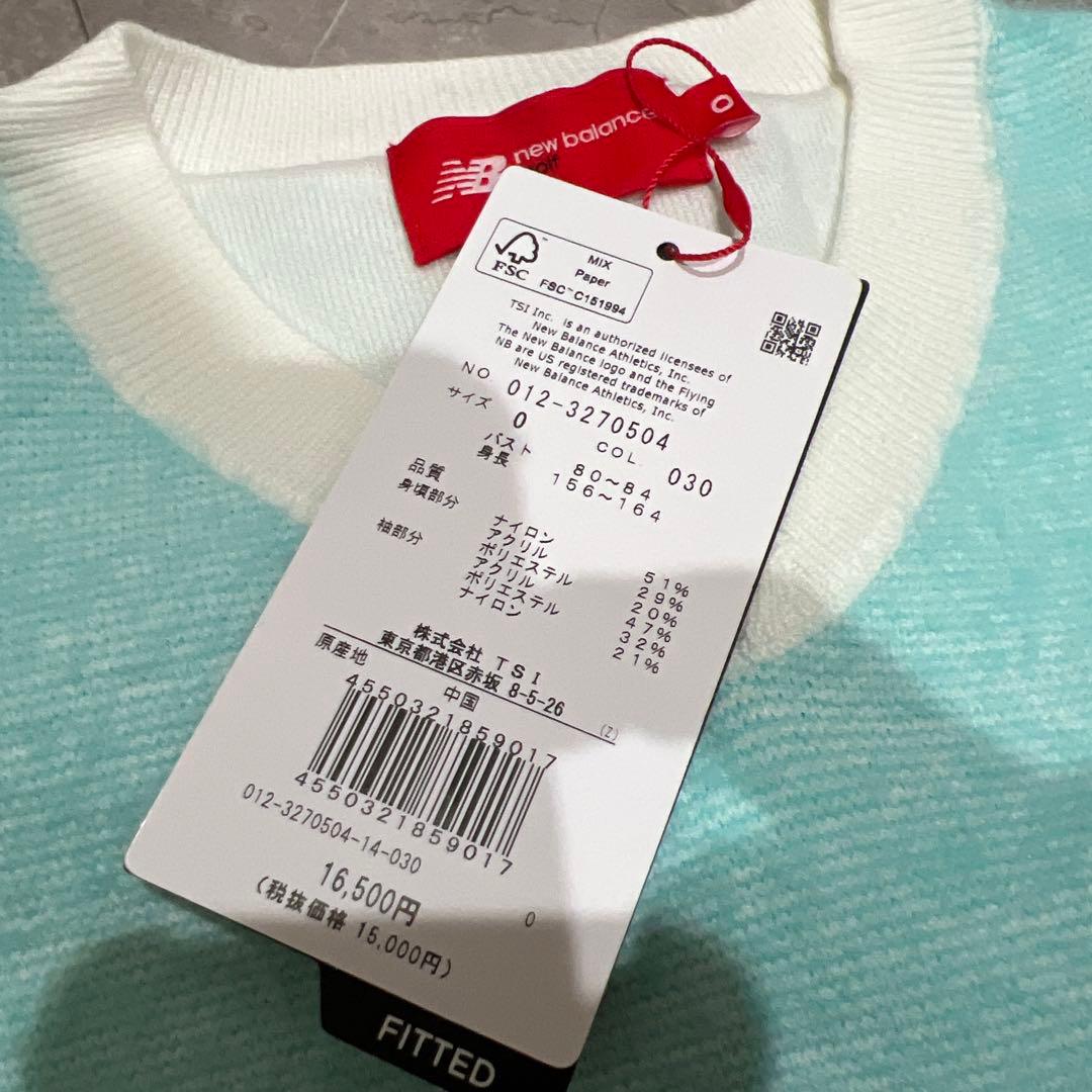 新品　ニューバランスゴルフ　ニット　セーター　ホワイト