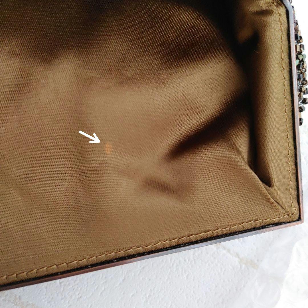 ルミーはしもと 総ビーズ ハンドバッグ がま口 皇室御用達 アンティークビジュー