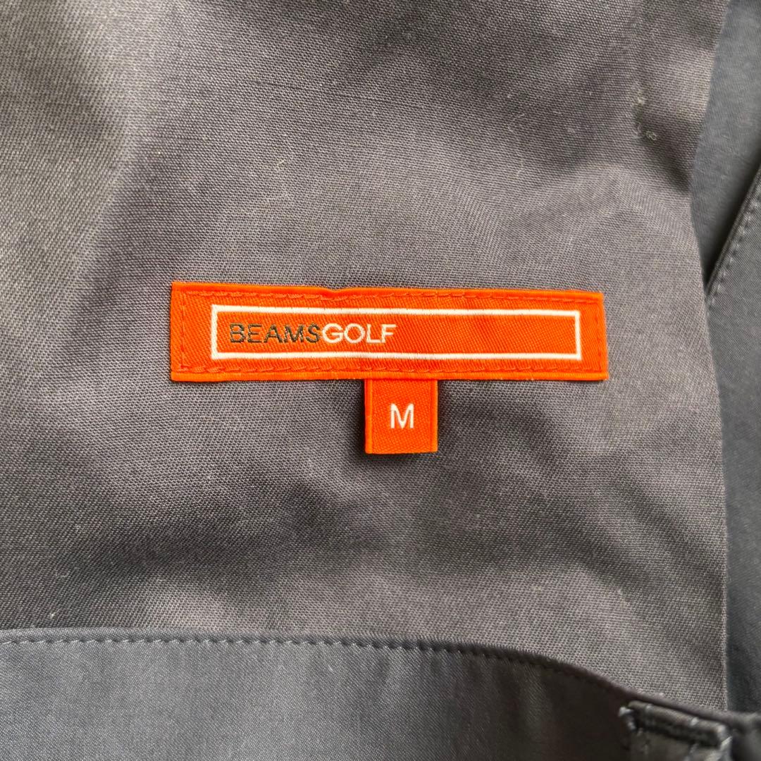 BEAMS GOLF ビームスゴルフ ストレッチ ワンタック パンツ ネイビー系