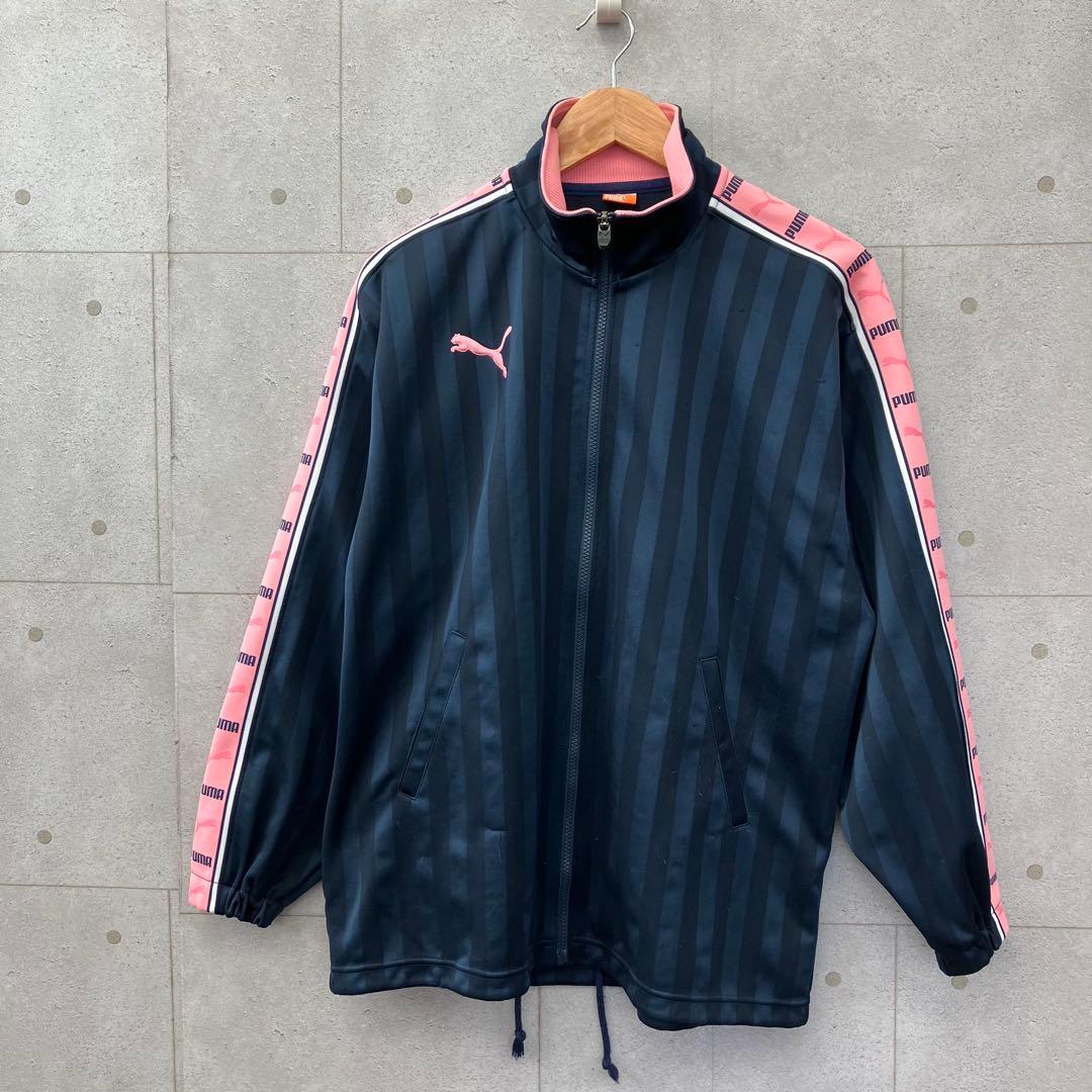 PUMA プーマ ジャージ トラックトップ M ネイビー ピンク