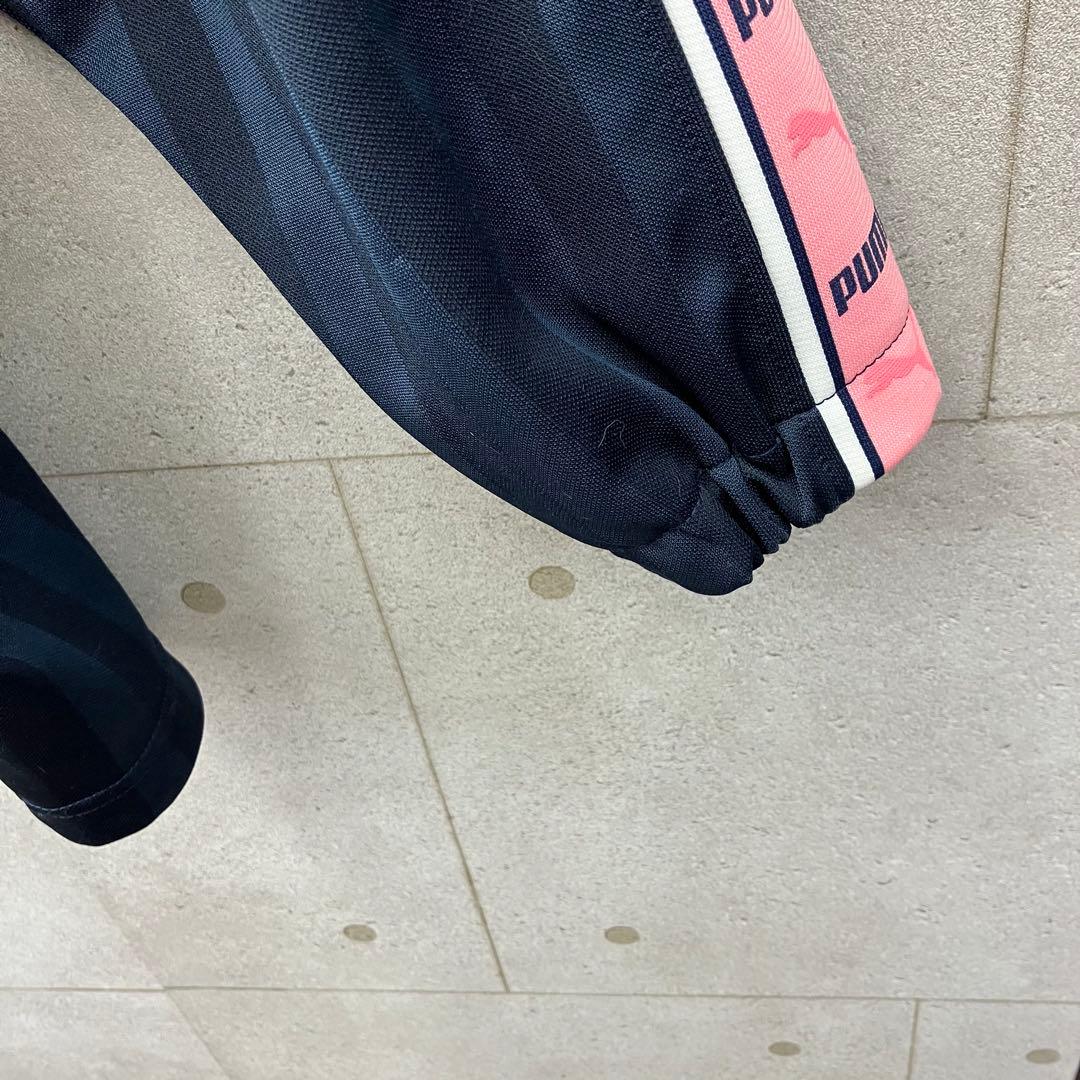 PUMA プーマ ジャージ トラックトップ M ネイビー ピンク