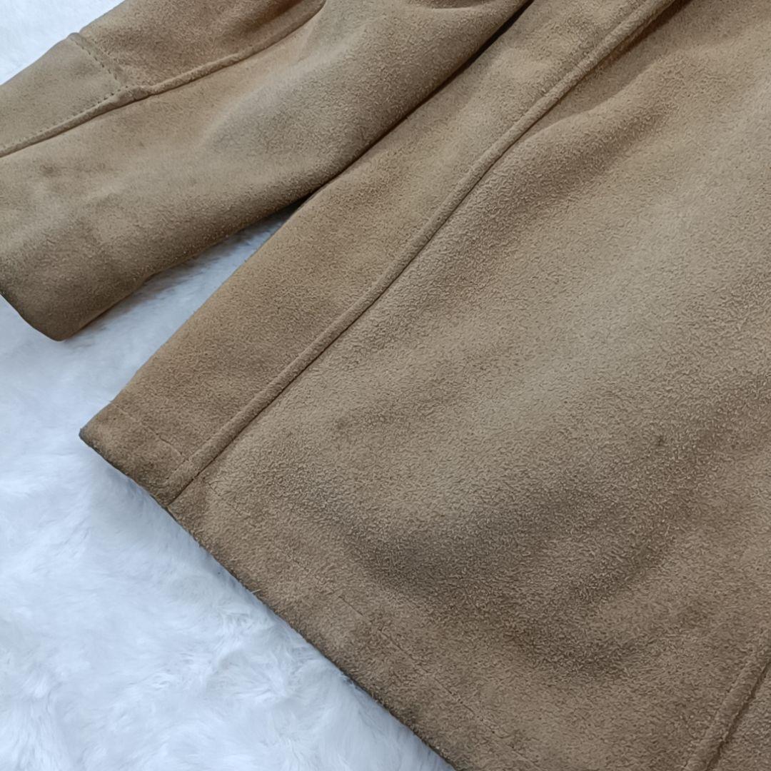 極希少✨Schott スウェード レザージャケット USA製 牛革 ベージュ L