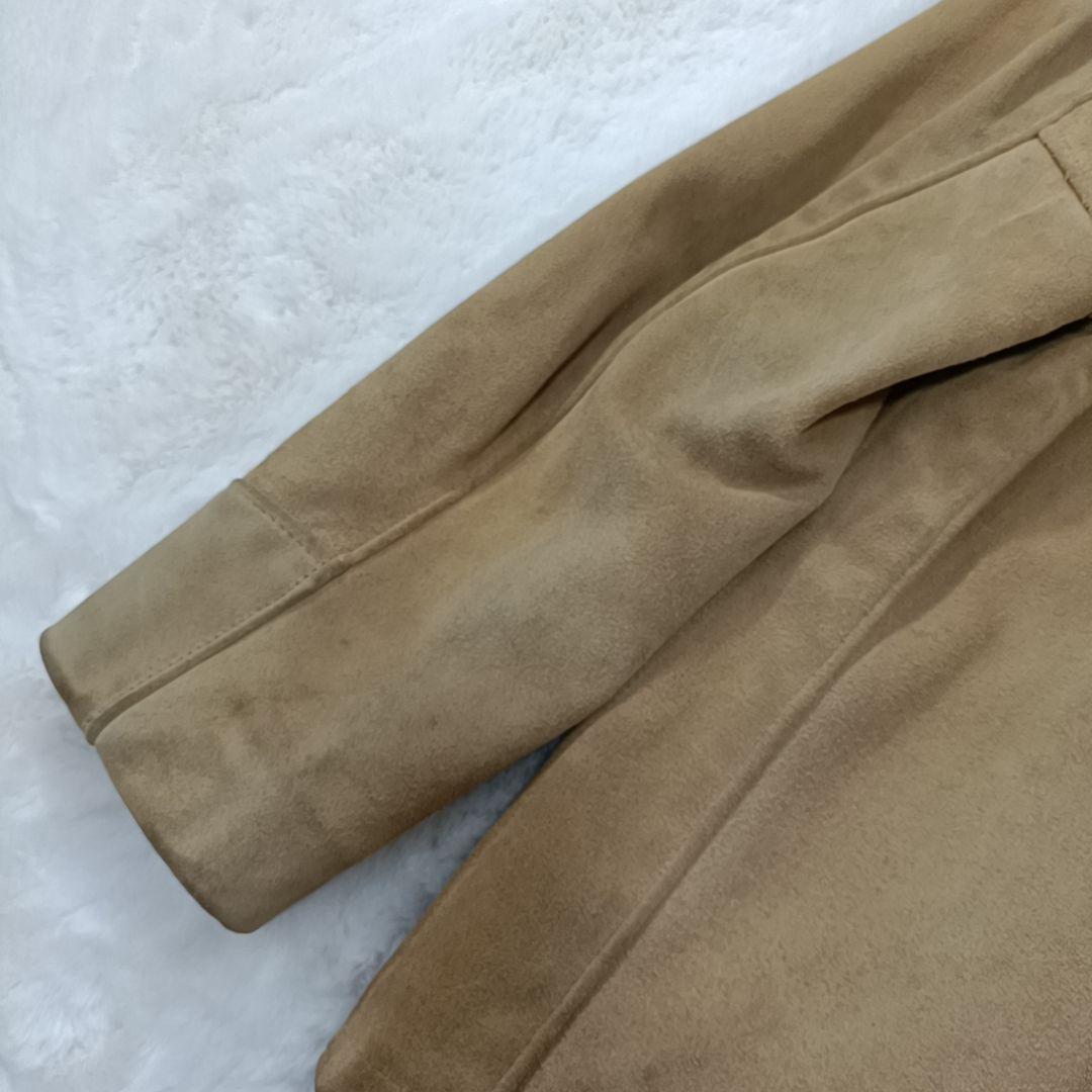 極希少✨Schott スウェード レザージャケット USA製 牛革 ベージュ L
