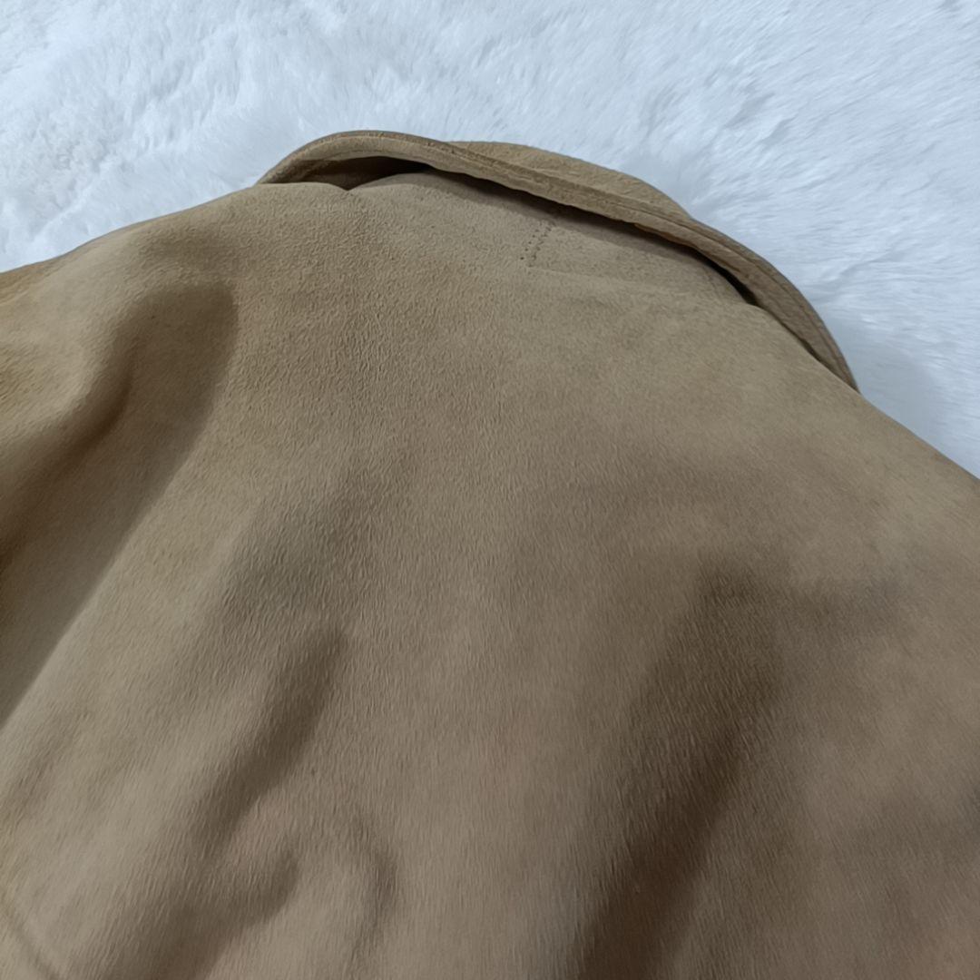 極希少✨Schott スウェード レザージャケット USA製 牛革 ベージュ L