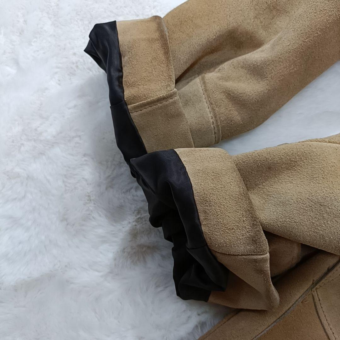 極希少✨Schott スウェード レザージャケット USA製 牛革 ベージュ L