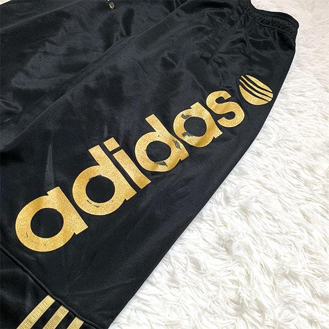 黒金ビッグロゴ✨希少 adidas ジャージセットアップ M Y2K