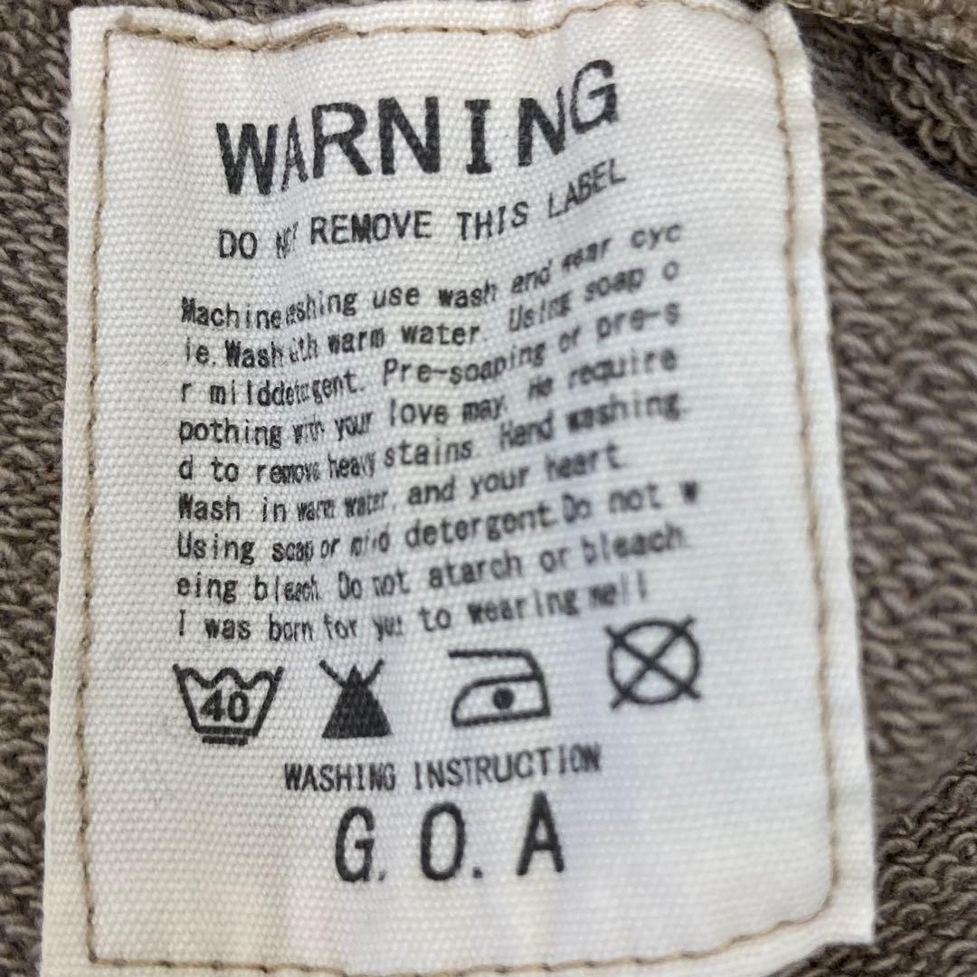 G.O.A ゴア スウェット 上下セットアップ ビッグフード F カーキ