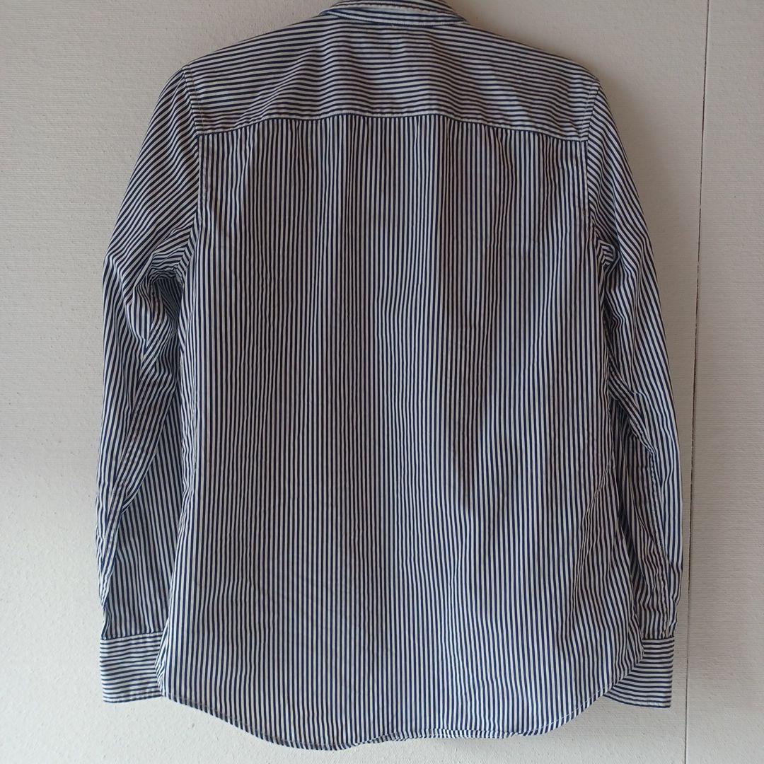 LAUREN RALPH LAUREN　ストライプドコットンブロードクロスシャツ