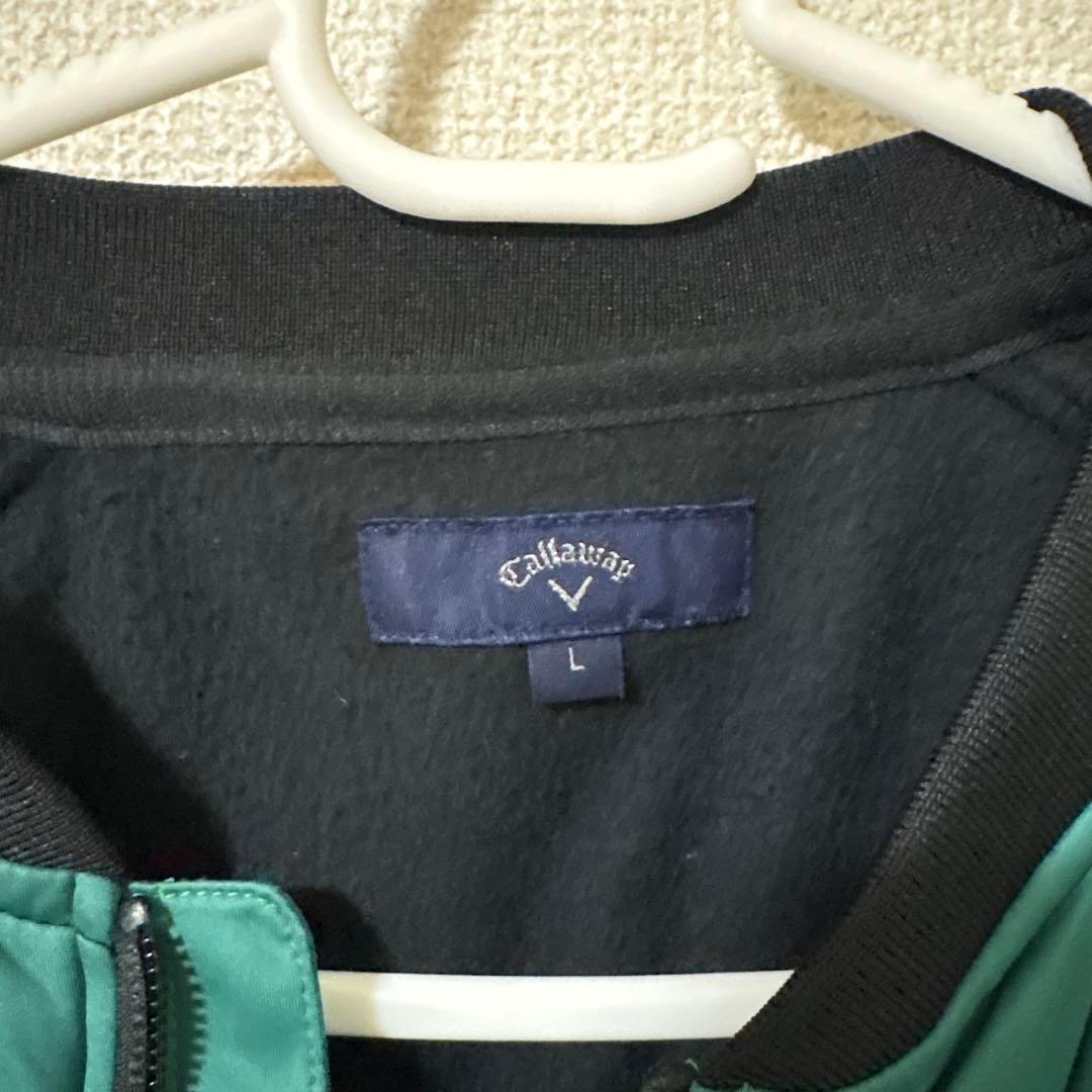 Callaway グリーン ブラック フルジップジャケット L
