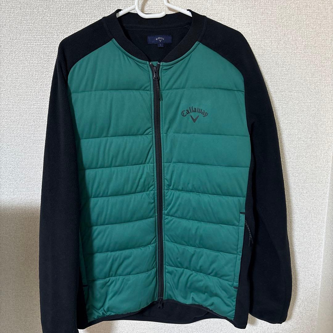 Callaway グリーン ブラック フルジップジャケット L
