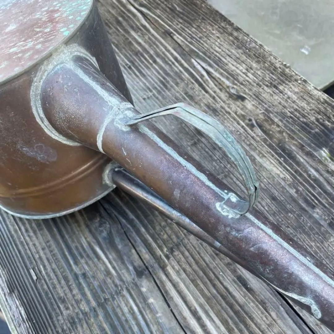 根岸産業 銅製・竿長如雨露(じょうろ )4号 4ℓ 盆栽専用【昭和レトロ】