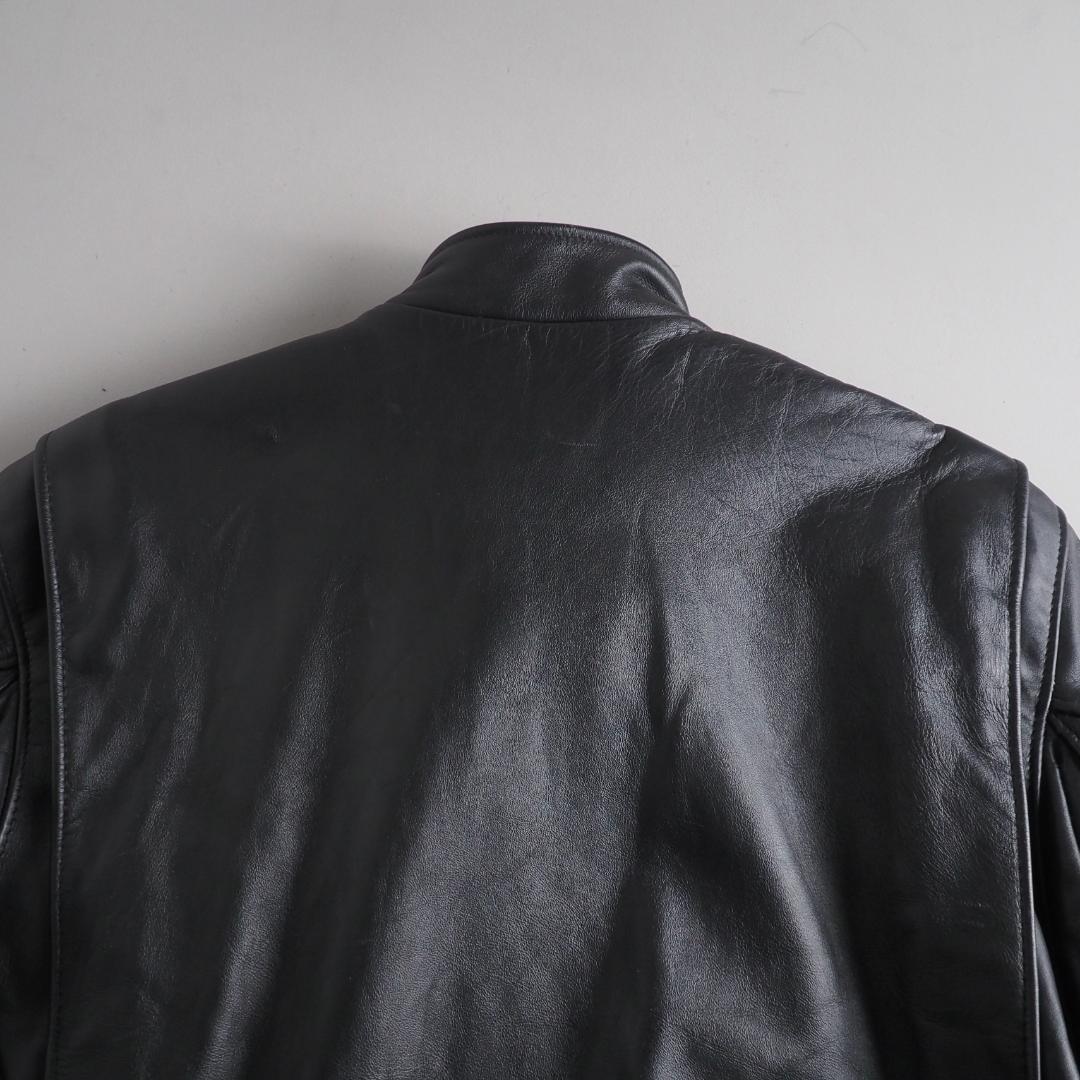 Schott　641Q　size40　シングルライダースジャケット　ブラック