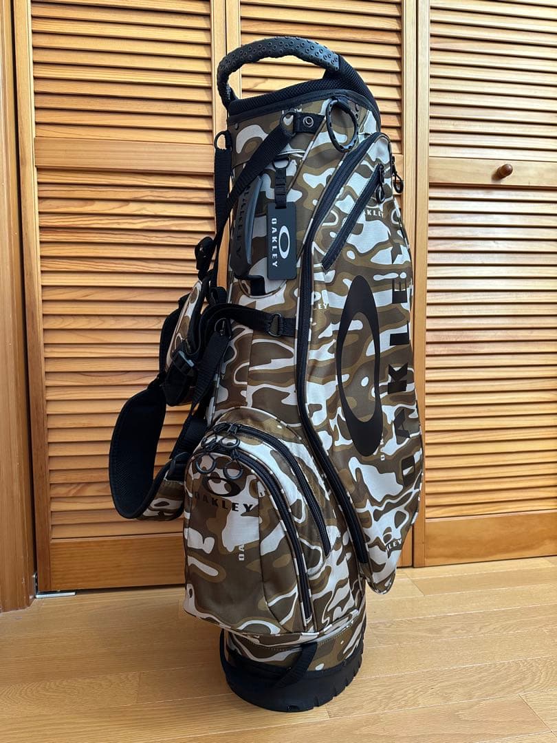 オークリー キャディバッグ 迷彩ブラウン　スタンドタイプ